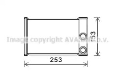 AVA QUALITY COOLING ola6680 -  Теплообменник, отопление салона